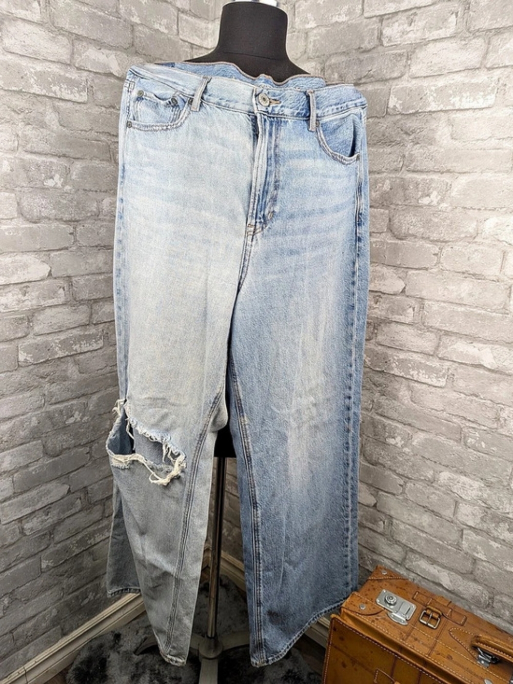 American Eagle AE Skater Jean Boyfriend Jeans Blue Size 16